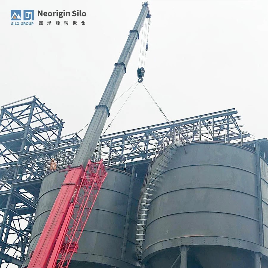 仓体附属钢结构与设备安装