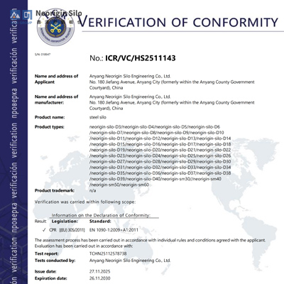 鑫泽源钢板仓全系列产品通过 CE 认证，正式开启欧洲市场新征程
