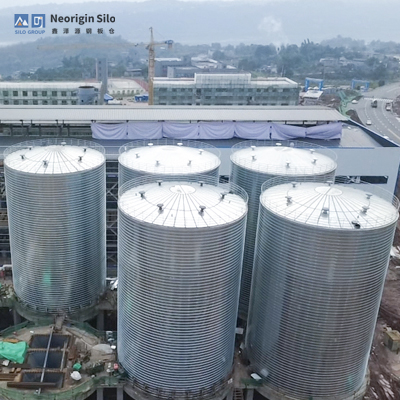 预焙阳极煅后焦钢板仓