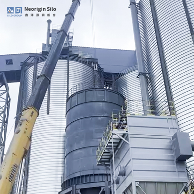 如何用螺旋式轻烧氧化镁储存钢筒仓杜绝物料吸湿？