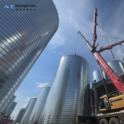 螺旋式固体废弃物钢筒仓