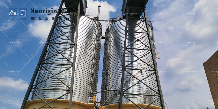 Melamine spiral steel silos