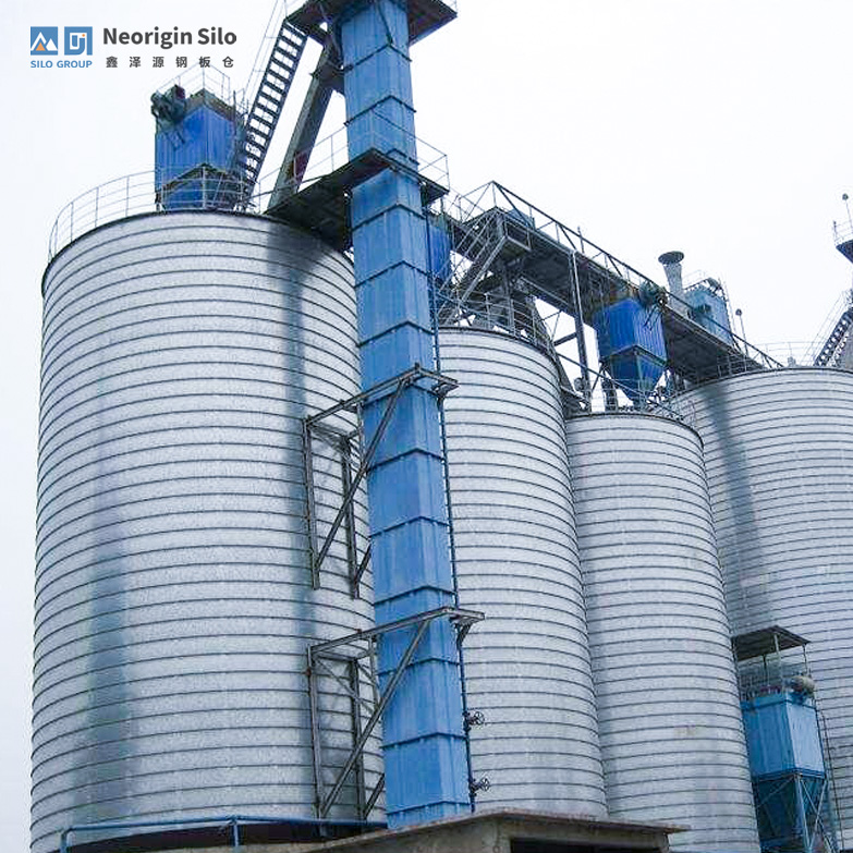 Chemical melamine steel silo