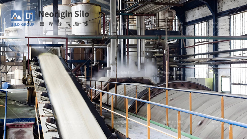 Melamine production plant