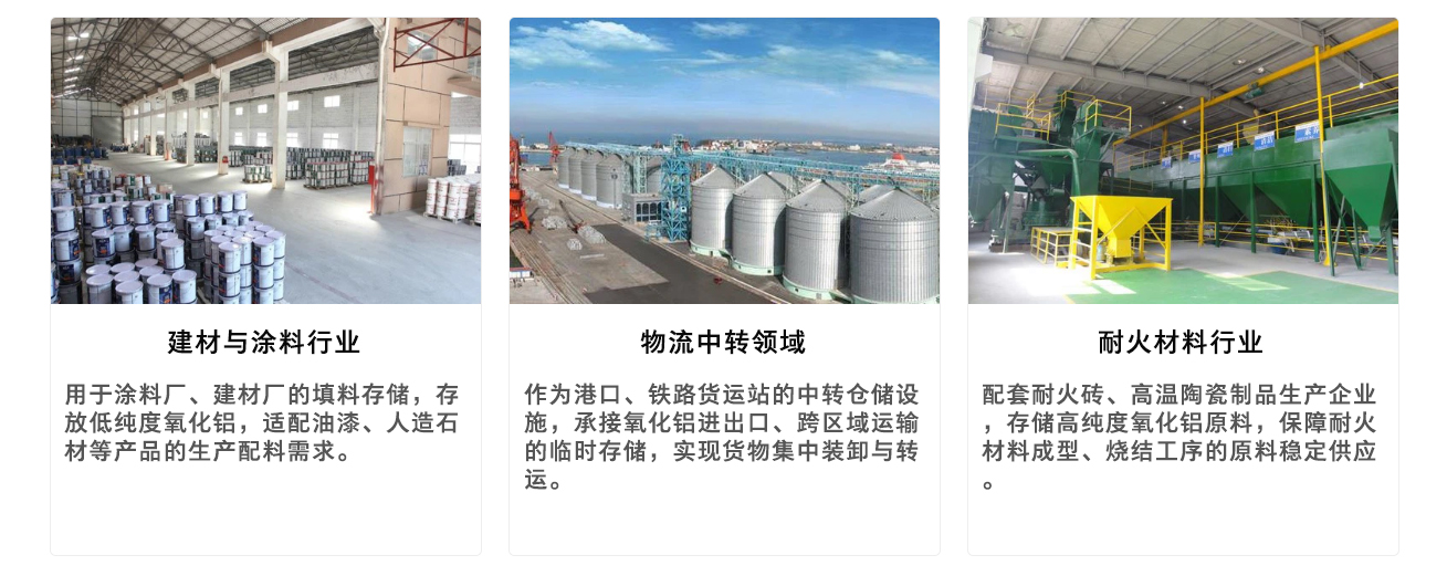 氧化铝钢板仓应用领域2