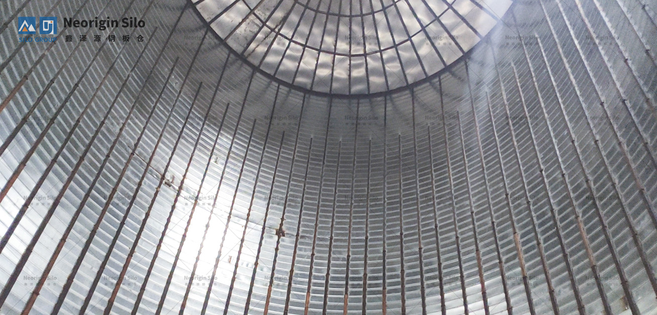 螺旋式轻烧氧化镁储存钢板仓_3