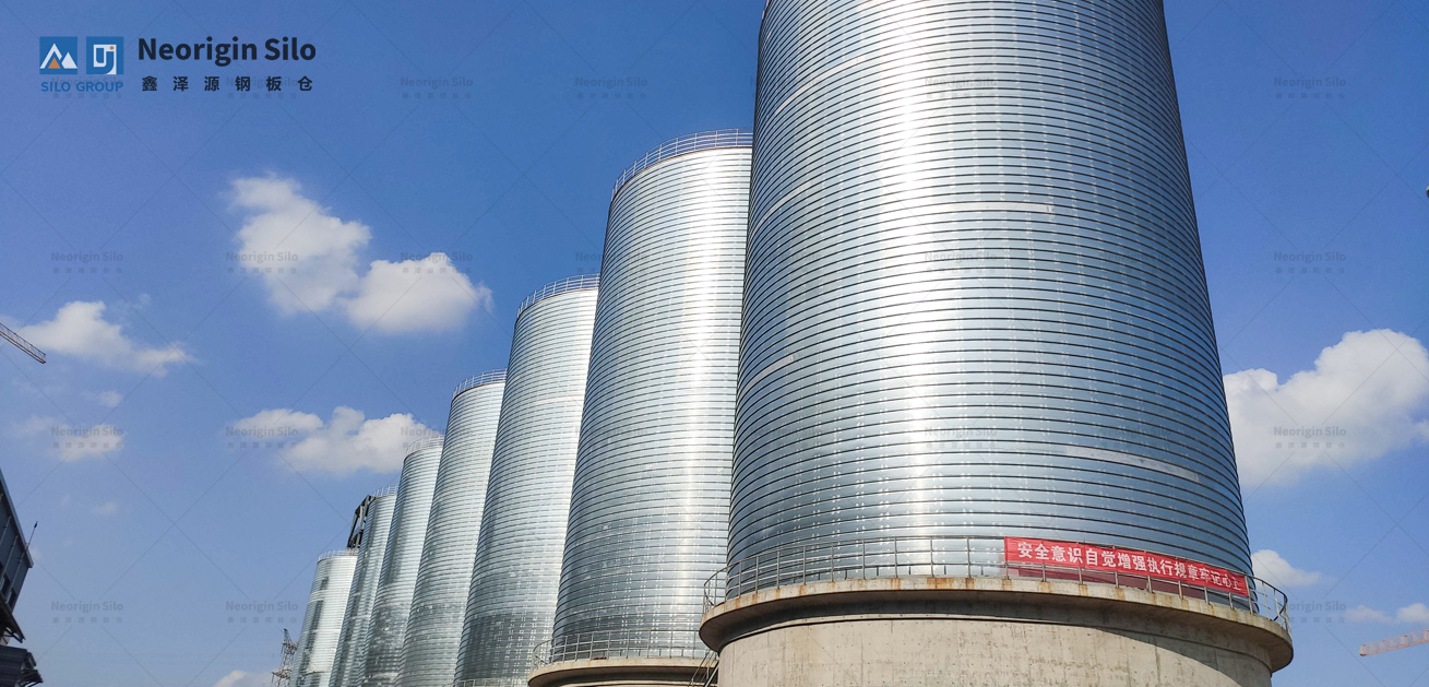 螺旋式载氟氧化铝钢板仓