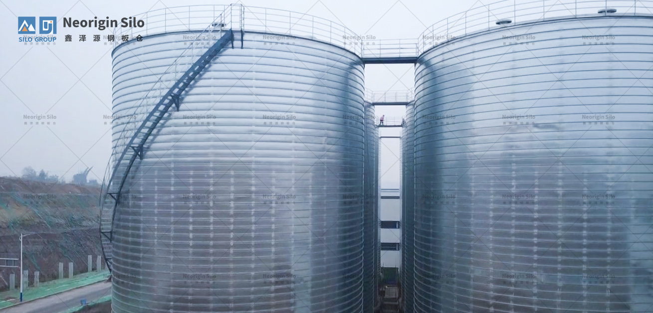 螺旋式载氟氧化铝钢板仓_1