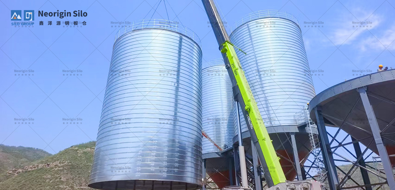 螺旋式载氟氧化铝钢板仓_1