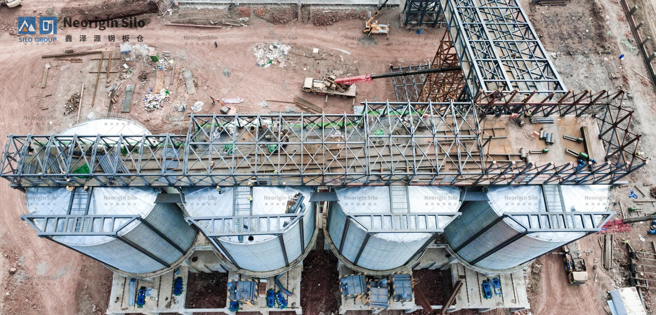 螺旋式载氟氧化铝钢板仓_3