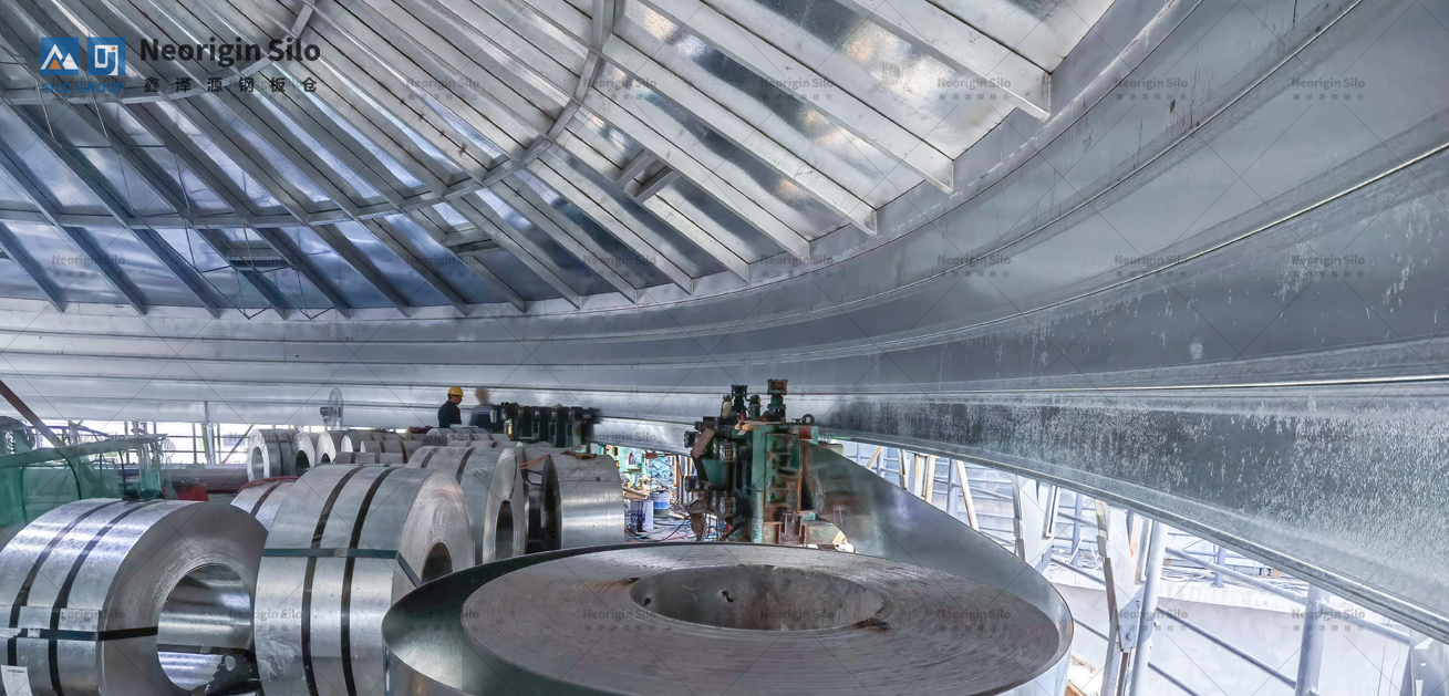 螺旋式载氟氧化铝钢板仓_5