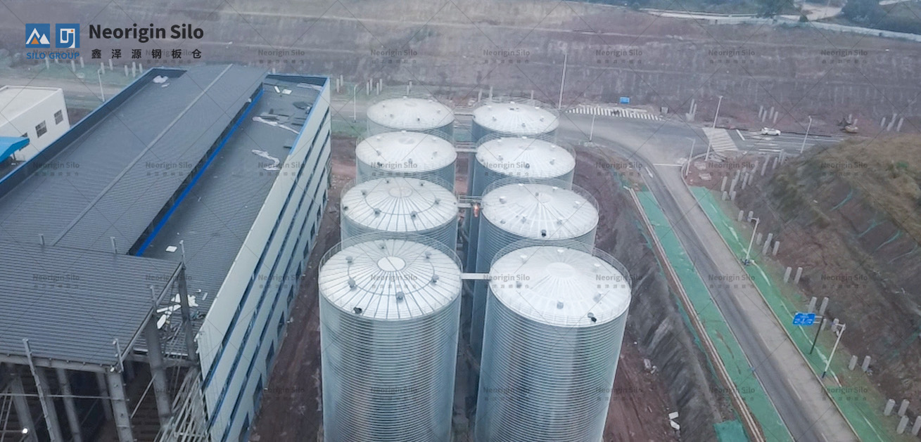 螺旋式载氟氧化铝钢板仓_3