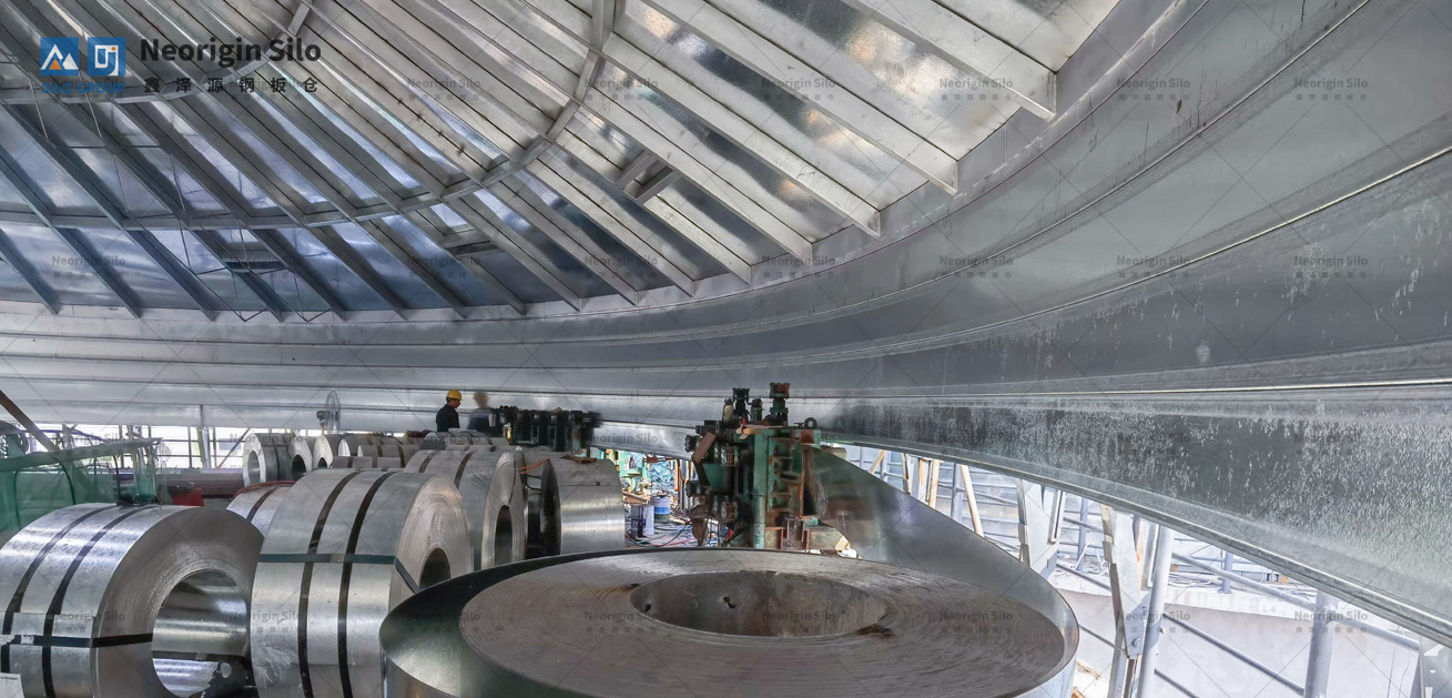 螺旋式固体废弃物钢筒仓_2