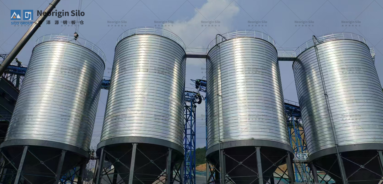 螺旋式固体废弃物钢筒仓_4