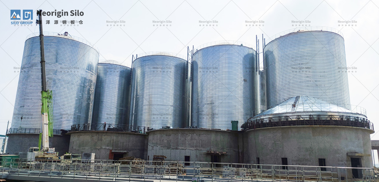 螺旋式固体废弃物钢筒仓_1