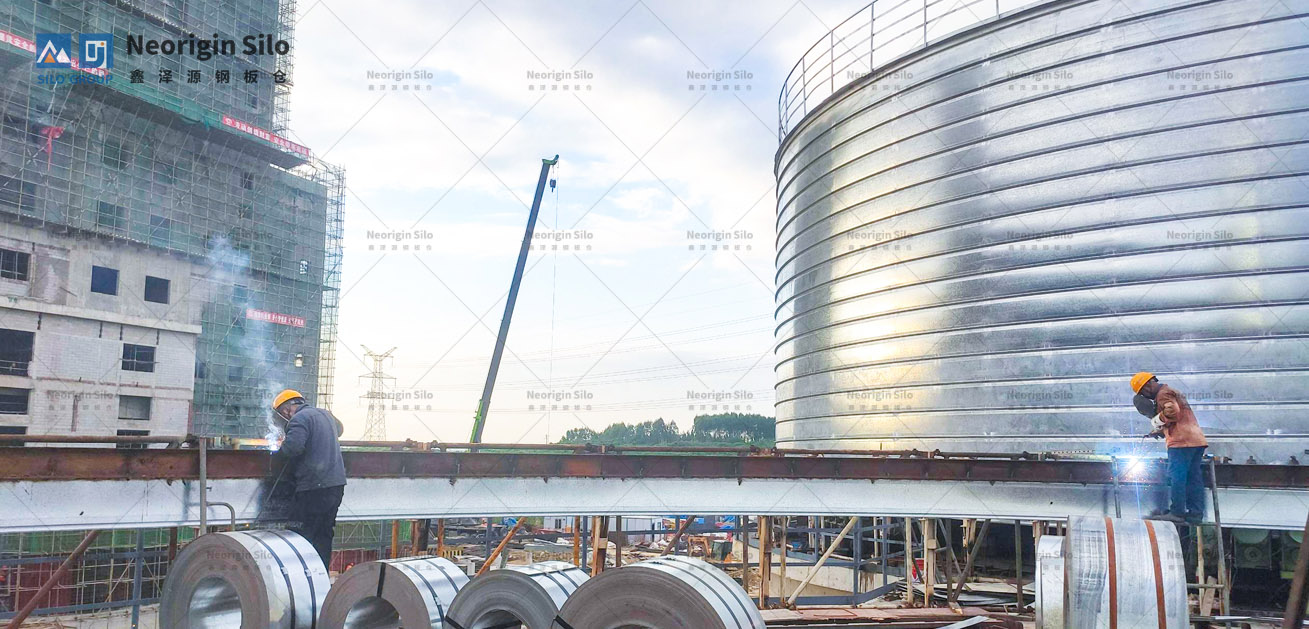 螺旋式固体废弃物钢筒仓_4